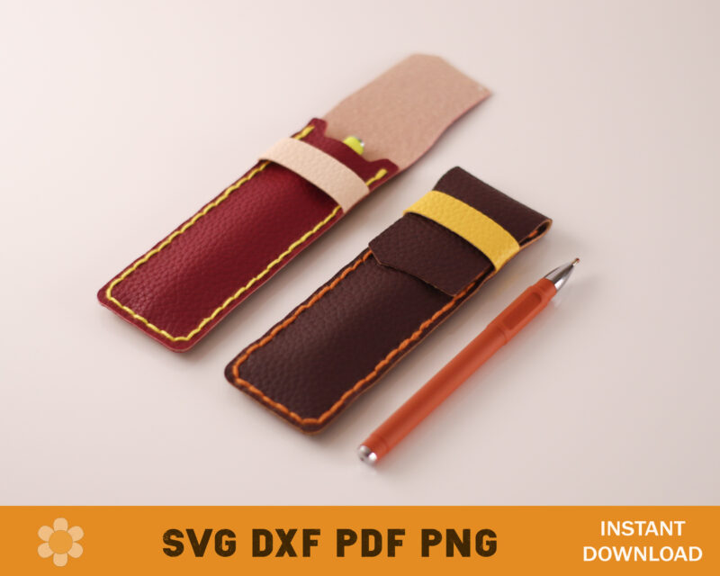 Pen Case Faux Leather Template