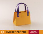 Handbag Box SVG Template