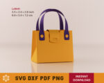 Handbag Box SVG Template