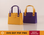 Handbag Box SVG Template