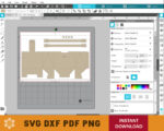 Handbag Box SVG Template