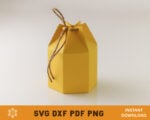 Small Lantern Box SVG Template