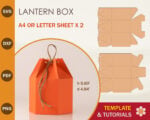 Lantern Hexagon Box SVG Template