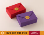 Envelope Gift Box SVG Template