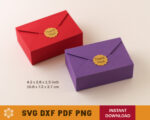 Envelope Gift Box SVG Template