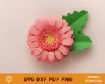 Paper Gerbera SVG Template