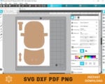 Coin Purse SVG Template