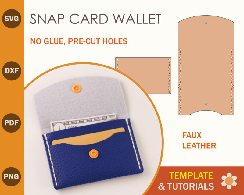 Card Wallet SVG Template