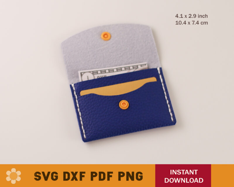 Card Wallet SVG Template
