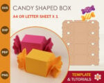 Candy Shaped Box Template