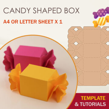 Candy Shaped Box Template