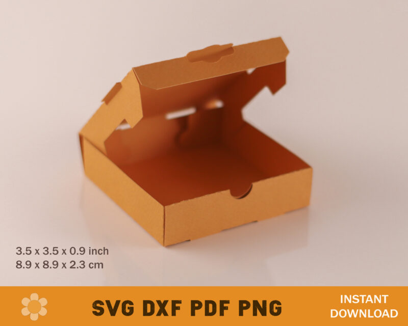 3.5'' Mini Pizza Box Template