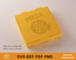 5.5'' Mini Pizza Box Template
