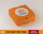 5.5'' Mini Pizza Box Template