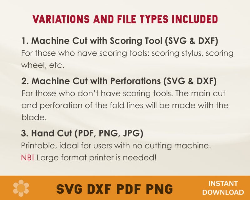 No Glue Burger Box Template