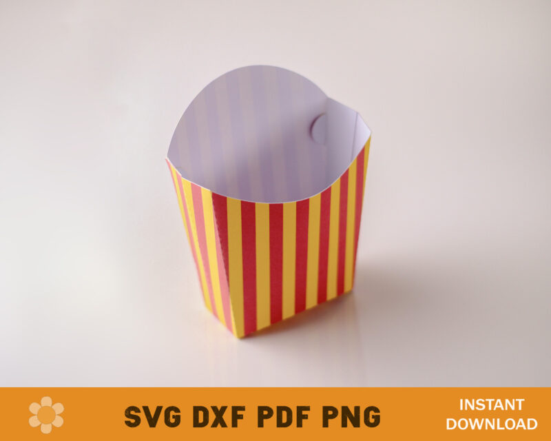 French Fry Box Template