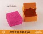 Donut Box No Glue Template