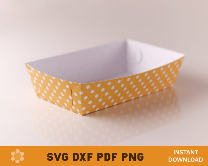 Food Tray No Glue Template