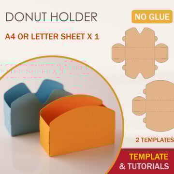 Donut Holder No Glue Template