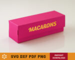 Macaron Box No Glue Template