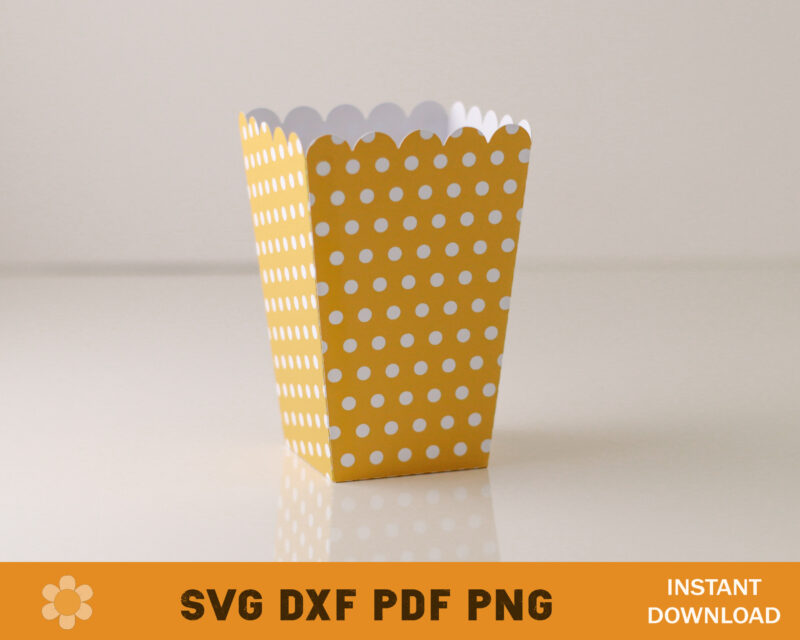 Pop Corn Box Template