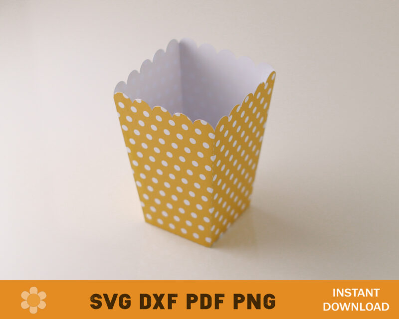 Pop Corn Box Template