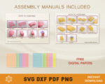 Pop Corn Box Template Bundle