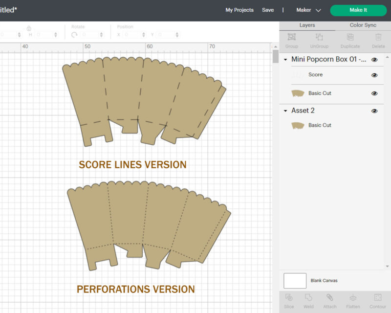 Pop Corn Box Template Bundle