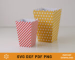 Pop Corn Box Template Bundle