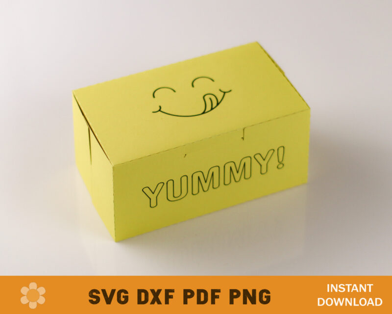 Treat Box No Glue Template