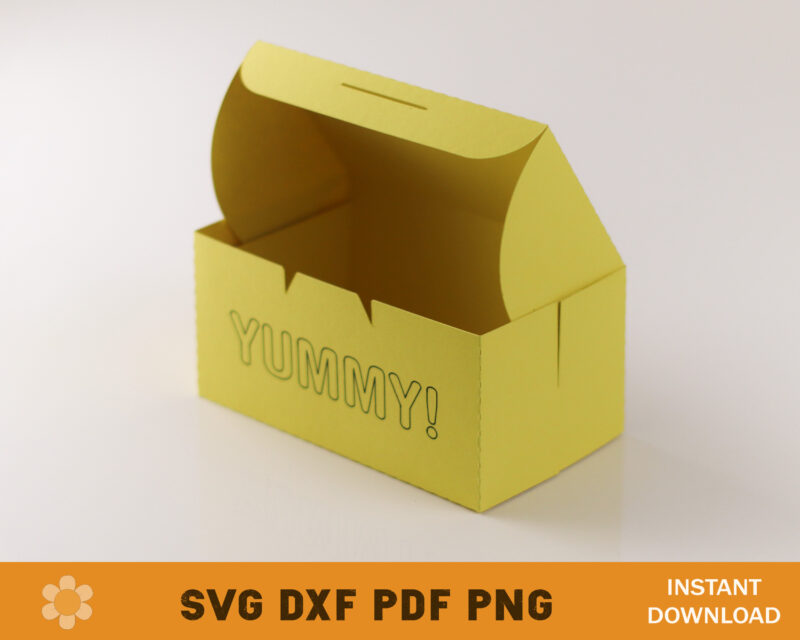 Treat Box No Glue Template