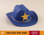 Cowboy Hat Box Template