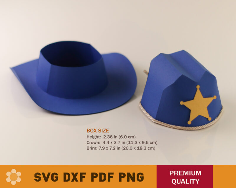 Cowboy Hat Box Template