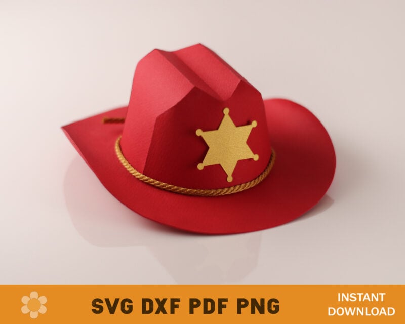 Mini Cowboy Hat Template