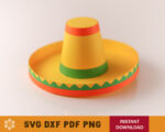 Mini Sombrero Hat Template
