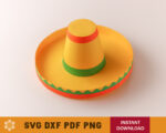 Mini Sombrero Hat Template