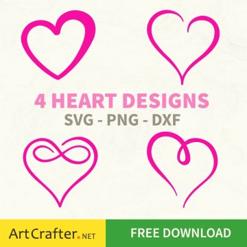4 Heart Designs