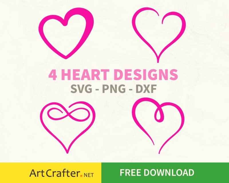 4 Heart Designs