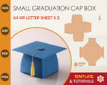 Small Graduation Cap Box Template