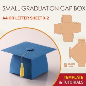 Small Graduation Cap Box Template