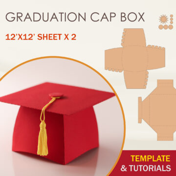Graduation Cap Box Template