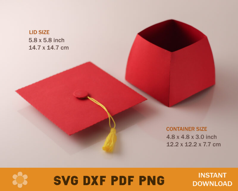 Graduation Cap Box Template