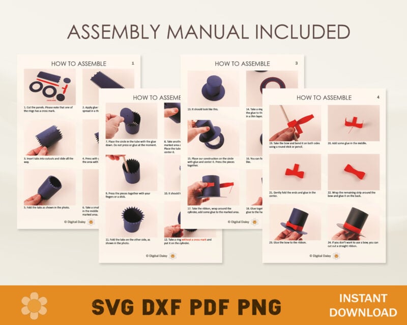 Mini Top Hat Template