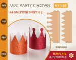 Mini Party Crown Template