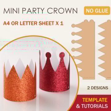 Mini Party Crown Template