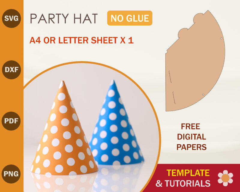 party-hat---square-product-display Party Hat Template