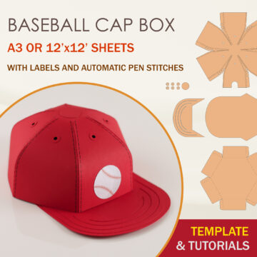 Baseball Cap Box Template
