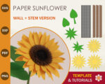 Paper Sunflower Template