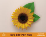 Paper Sunflower Template