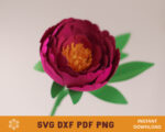 Paper Peony Template